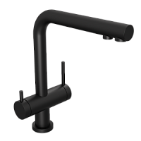 Смеситель для кухни Abelsberg Pura UVF70929MB с возможностью подключения фильтра для воды, вулканический черный