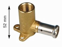 Водорозетка пресс ВР 20 x 1/2" (52 мм) HENCO